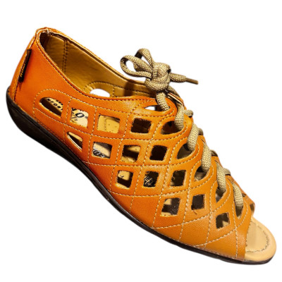 Romulo sandalia Mostaza Mujer Talla 34 Ref 8202 